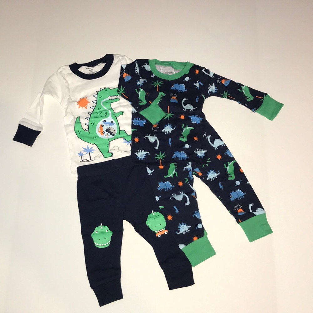 Cute set of Dinosaur Pajamas by Carters.